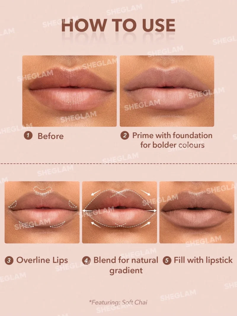 Sheglam Glam 101 Lipstick & Liner Duo - Cherry Fudge - Image 4