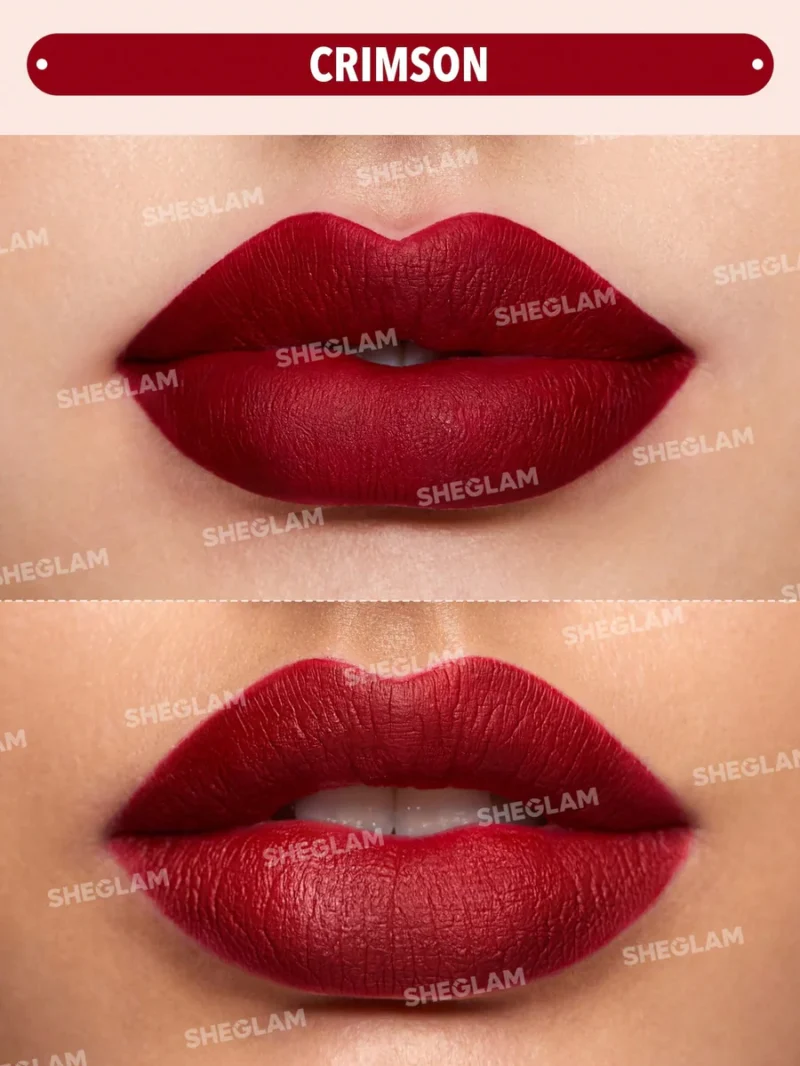 Sheglam Matte Allure Liquid Lipstick - Crimson - Image 2