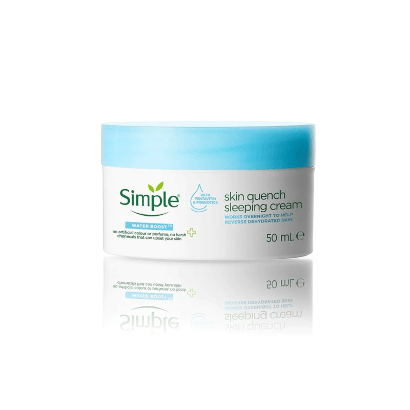 Simple-Water-Boost-Skin-Quench-Sleeping-Cream-50ml.png Simple Water Boost Skin Quench Sleeping Cream - 50ml - Image 1