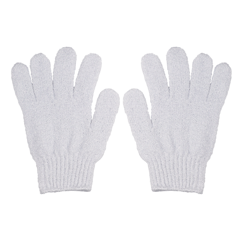 Skinlogic Exfoliating Shower Gloves 1 Pair - White - Image 2
