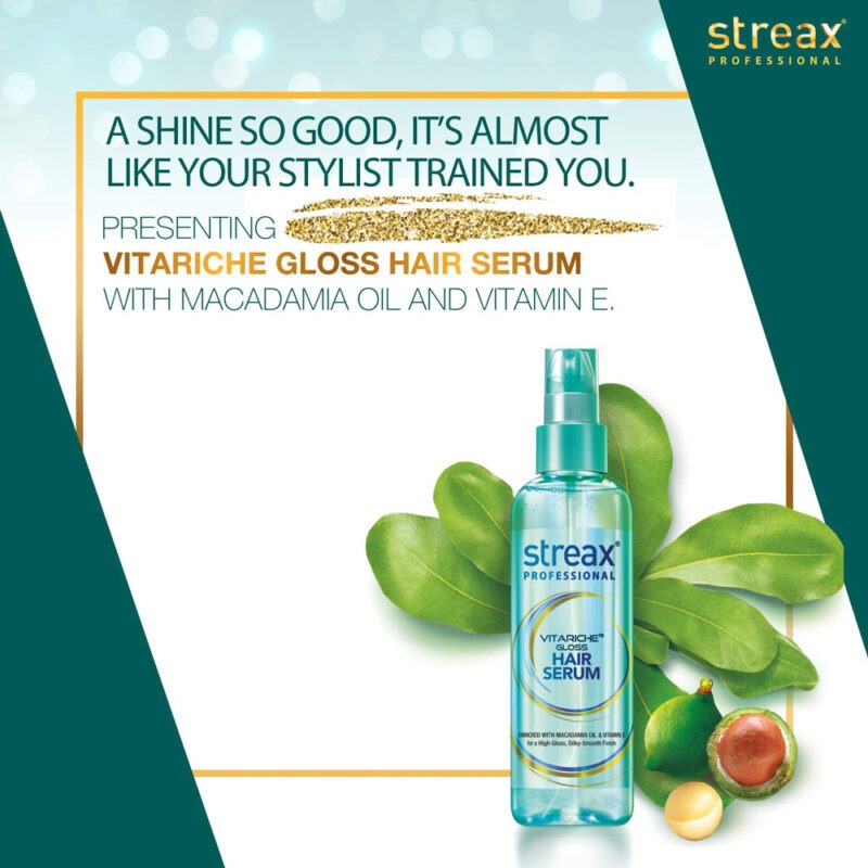 Streax Vitariche Gloss Hair Serum 115ml - Image 2