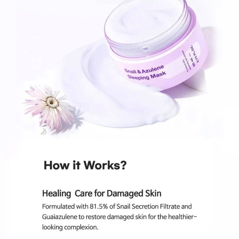 Tiam Snail & Azulene Sleeping Mask 100ml - Image 2