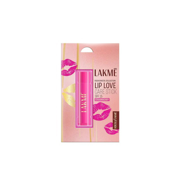 Lakme Lip Love Strawberry Lip Care Stick 4.5g - SPF15