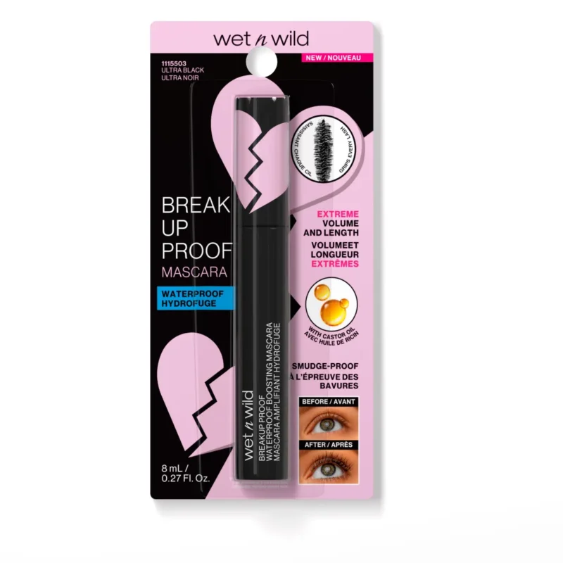 Wet n Wild Break Up Proof Waterproof Boosting Mascara Ultra Black
