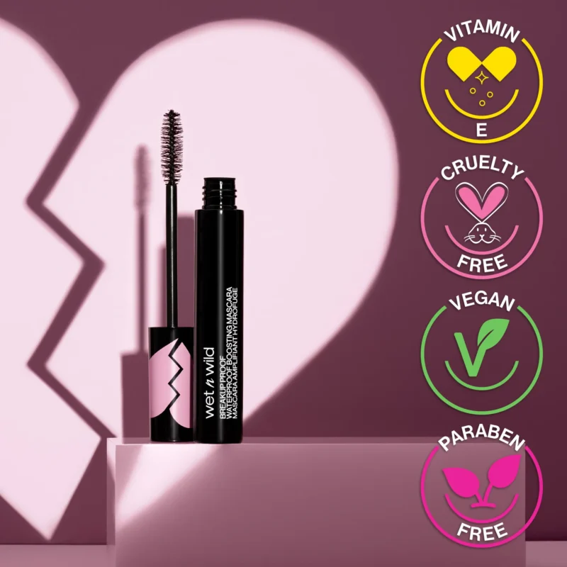 2-1 Wet n Wild Break Up Proof Waterproof Boosting Mascara Ultra Black - Image 2