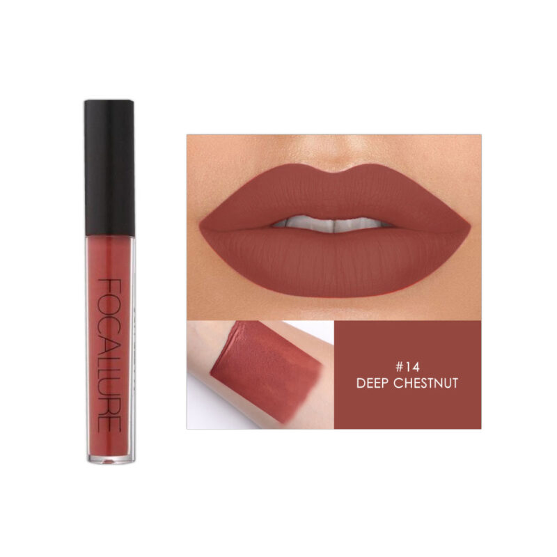 Focallure Waterproof Matte Liquid Lipstick 07 Chestnut (Fa24)