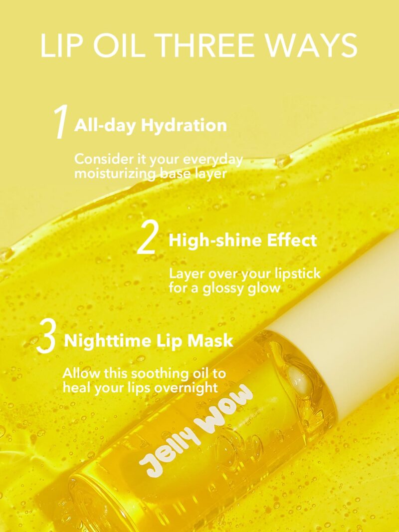 Sheglam Jelly Wow Hydrating Lip Oil -Grapefruit Glow - Image 4