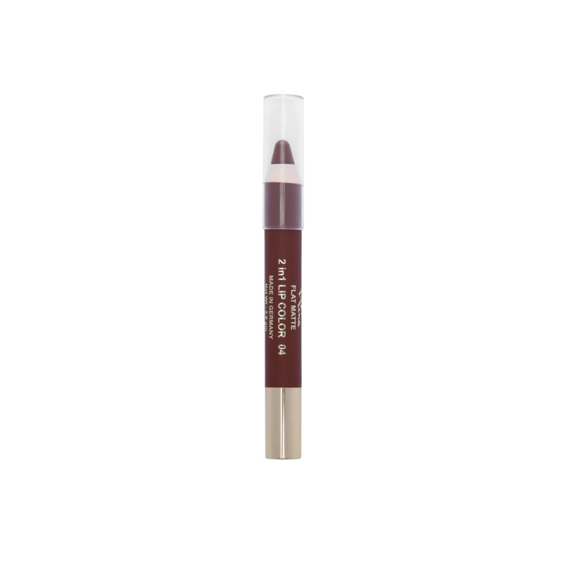 Miss & Mrs. Nina Flat Matte 2 in 1 Lip Color 04