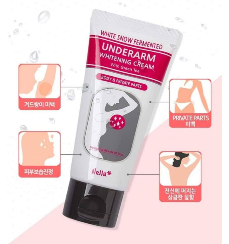 PPqqmAiQMCCQOd0tb25YVQifod8y0ih6LXt5GKTv Nella White Snow Fermented Underarm Whitening Cream With Green Tea - 50ml - Image 4