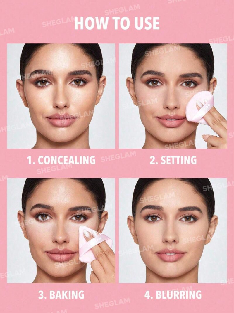 Sheglam Insta-Ready Powder Puff 3pcs - Image 3