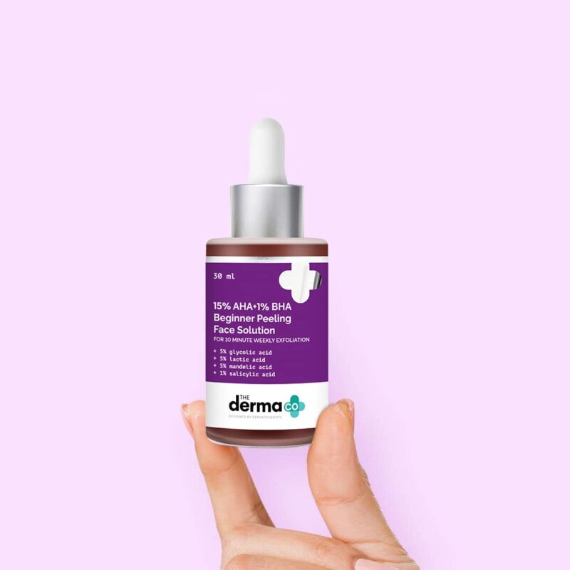 The Derma Co 15% AHA +1% BHA Beginner Face Peeling Solution 30ml1 The Derma Co 15% AHA +1% BHA Beginner Face Peeling Solution 30ml - Image 3
