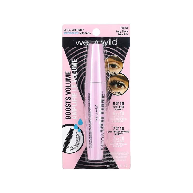 Wet n Wild Mega Volume Mascara-Waterproof Very Black