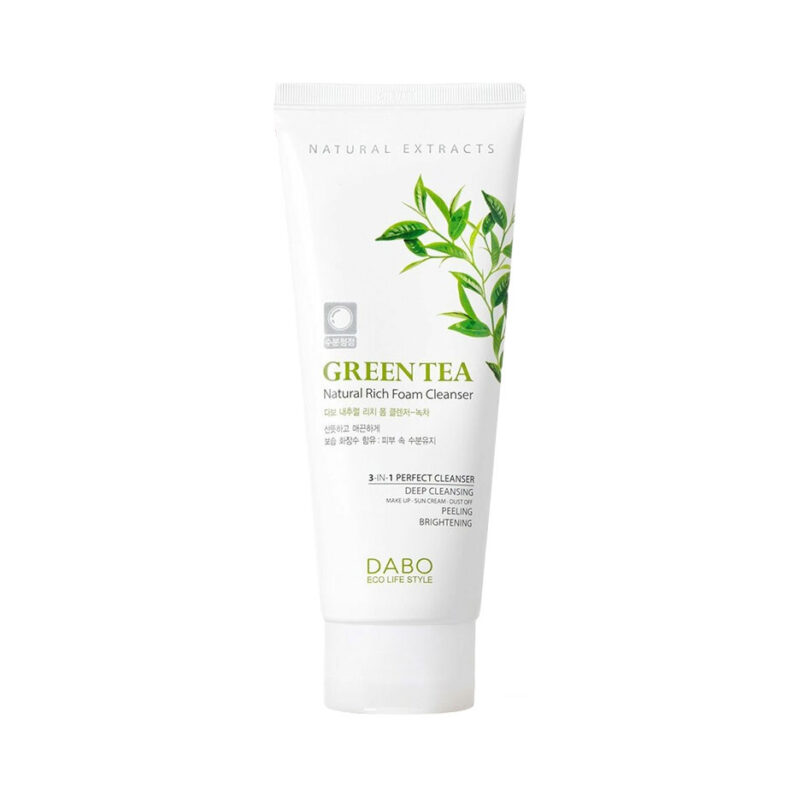 Dabo Green Tea Natural Rich Foam Cleanser -180ml