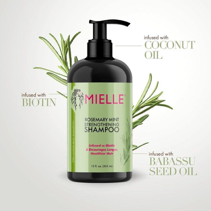 mielle-rosemary-mint-strengthening-shampoo3 Mielle Rosemary Mint Strengthening Shampoo - 355ml - Image 5