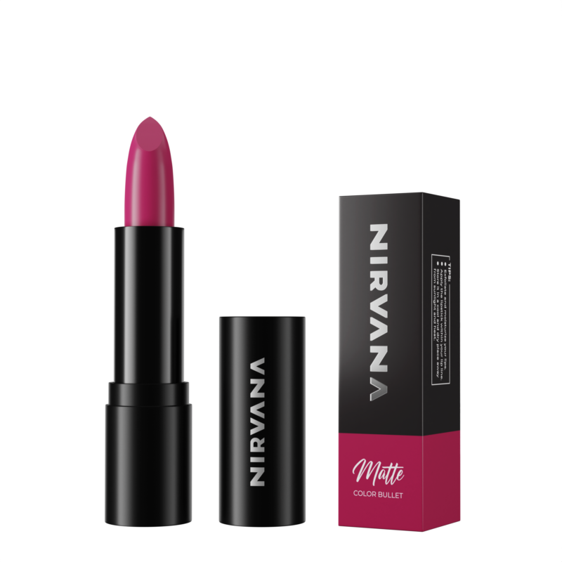 Nirvana Color Matte Bullet Lipstick - Berry Lips B01 5gm - Image 3