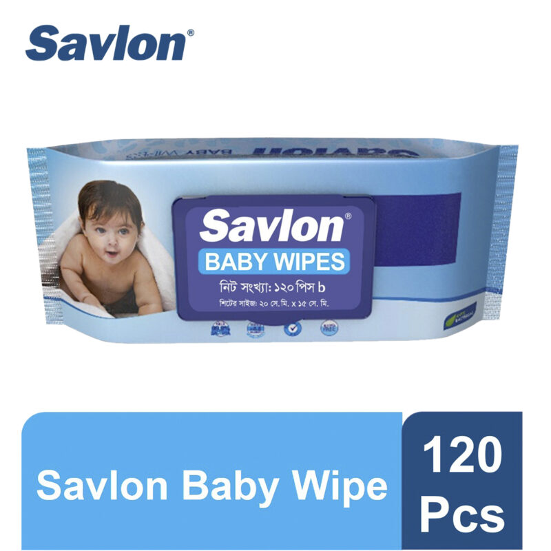 Savlon Baby Wipes 120 pcs - Image 1