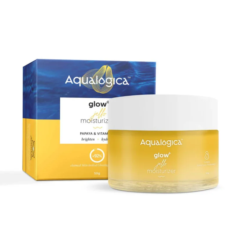 Aqualogica Glow+ Jello Moisturizer with Papaya & Vitamin C 50g Aqualogica Glow+ Jello Moisturizer with Papaya & Vitamin C 50g - Image 1