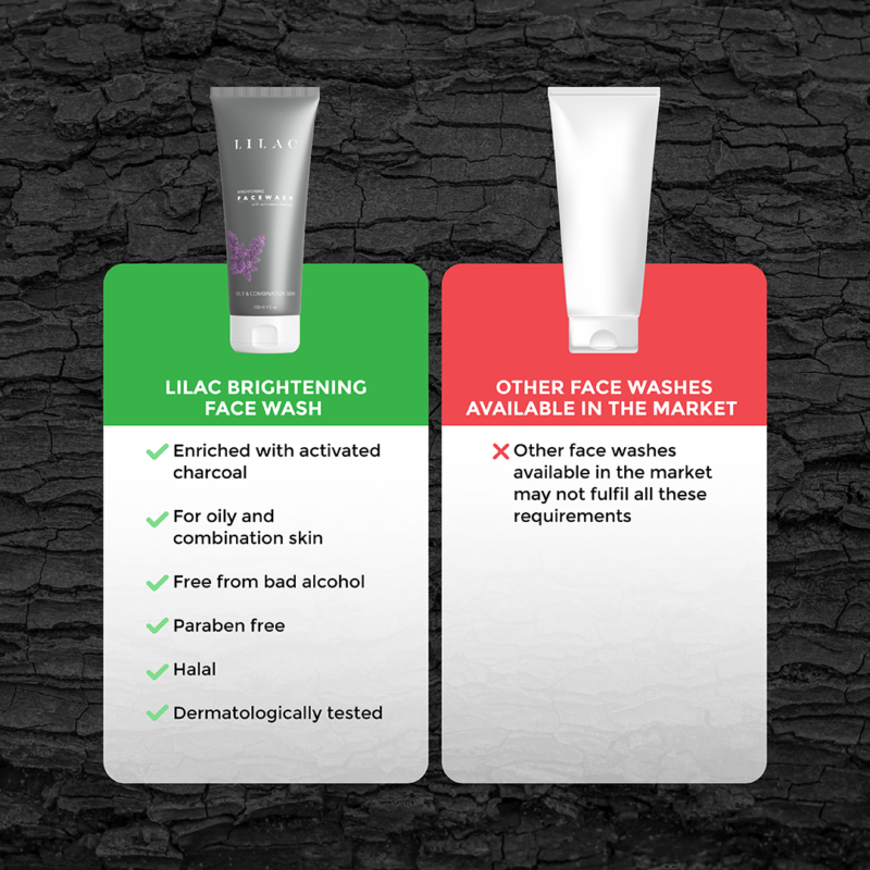 LILAC-Brightening-Daily-Scrub-A-Content-06 Lilac Brightening Face Wash Oily And Combination Skin 120ml - Image 5