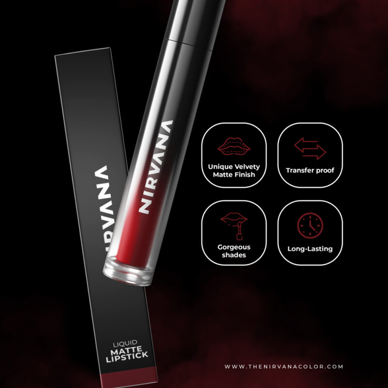 Nirvana Color Liquid Matte Lipstick - Timeless L02 5gm - Image 6