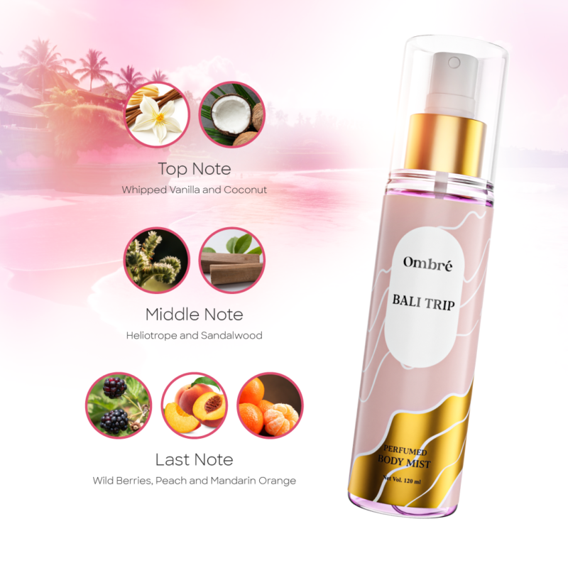 Ombre Perfumed Body Mist - Bali Trip 120ml - Image 2