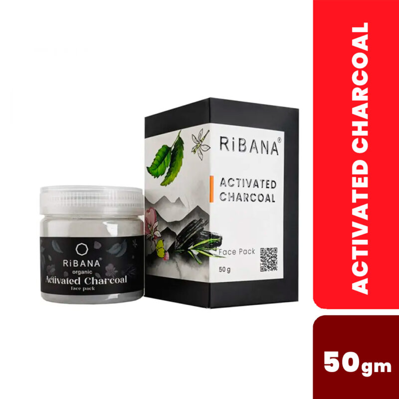 RiBANA Activated Charcoal Face Pack - 50gm - Image 1