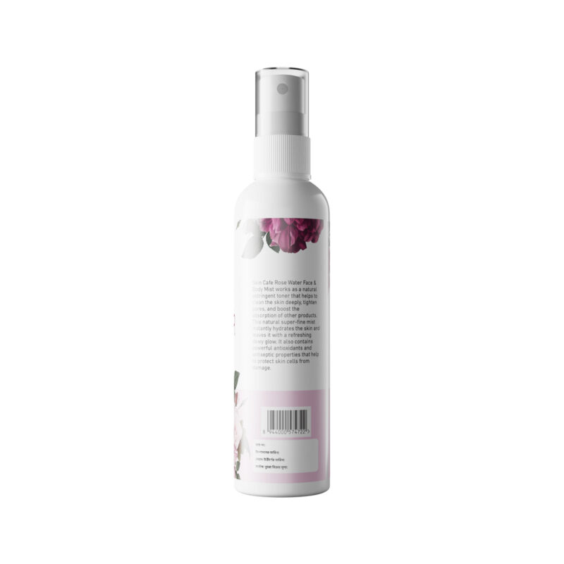 Skin Cafe 100% Natural Rose Water Face And Body Mist 120ml - Image 2