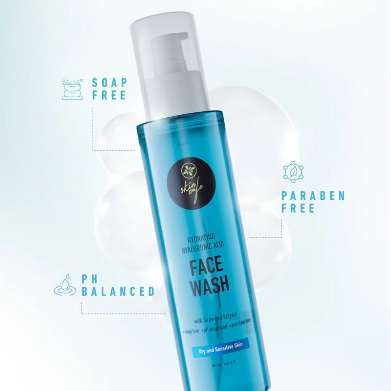 Skin Cafe Hydrating Hyaluronic Acid Face Wash with Seaweed Extract 140ml - Image 4