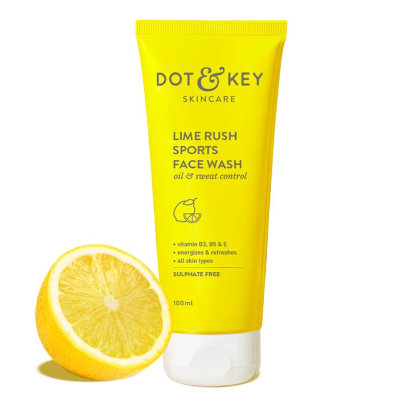 Version 1.0.0 Dot & Key Lime Rush Sports Face Wash for Oil & Sweat Control - 100ml - Image 1