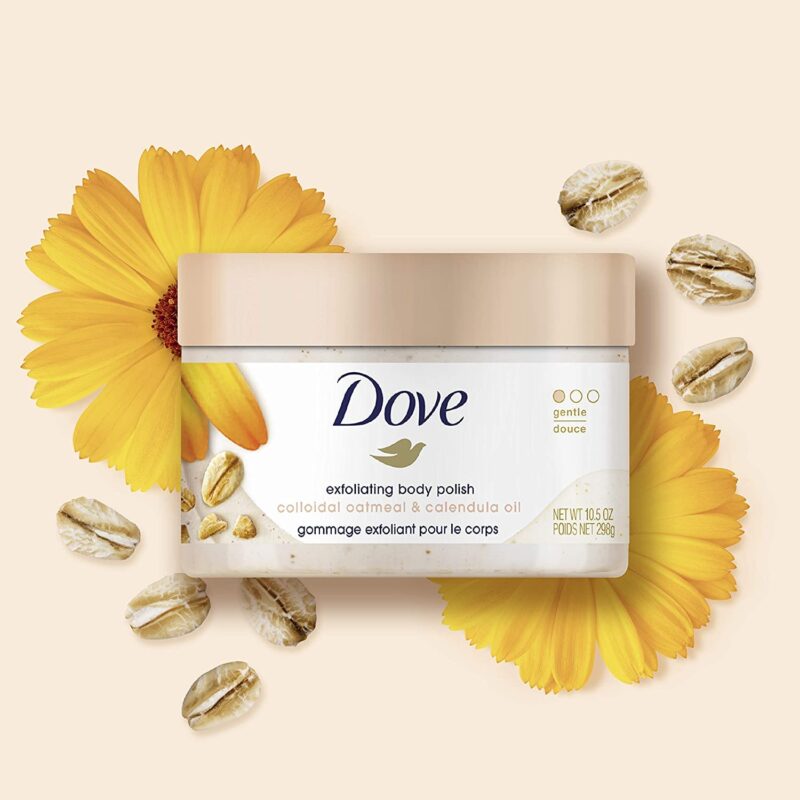 Dove Exfoliating Body Polish with Colloidal Oatmeal & Calendula Oil - 298g - Image 4