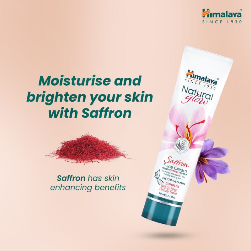 Himalaya Natural Glow Saffron Face Cream- 50g - Image 4