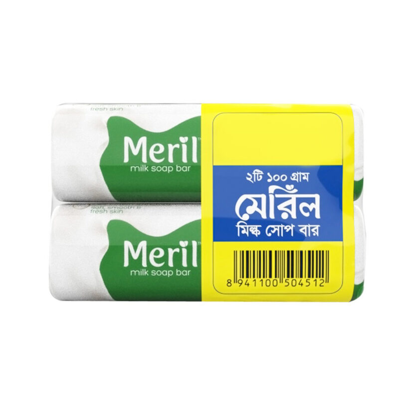 meril-milk-kiwi-soap-bar-100-gm-2-pcs Meril Milk Soap Bar 100g (Buy 2 @99 Tk) - Image 1