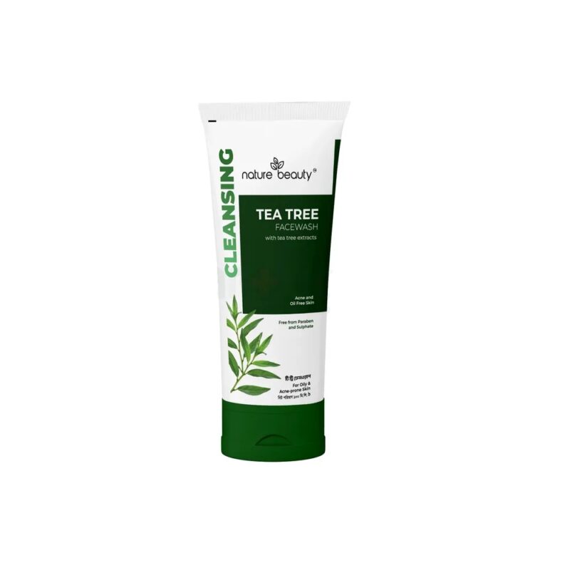 tree tea Nature Beauty Tea Tree Face Wash 100ml - Image 1