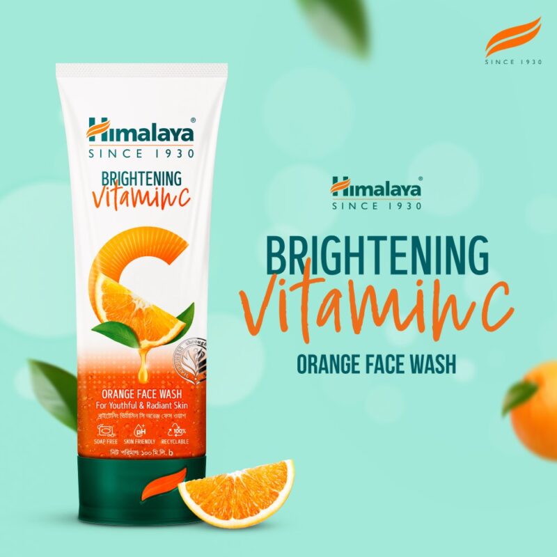 vit-c-face-wash-2-2bc7 Himalaya Brightning Vitamin C Orange Face Wash-100ml - Image 1