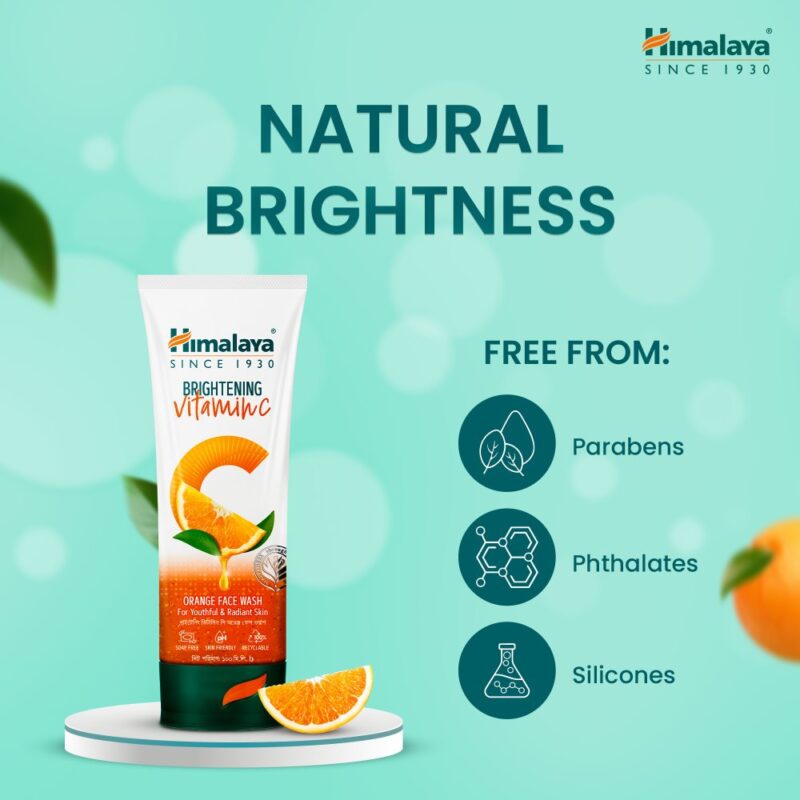 vit-c-face-wash-4-x6ia Himalaya Brightning Vitamin C Orange Face Wash-100ml - Image 3