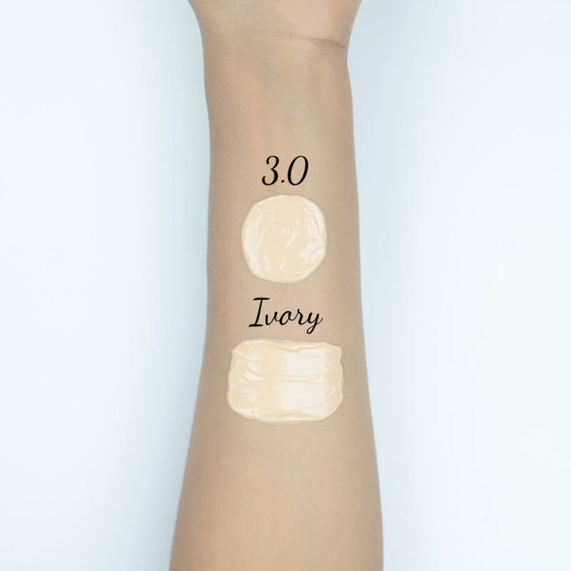 Guerniss Full Cover Matte Foundation 30ml - Ivory - Image 2