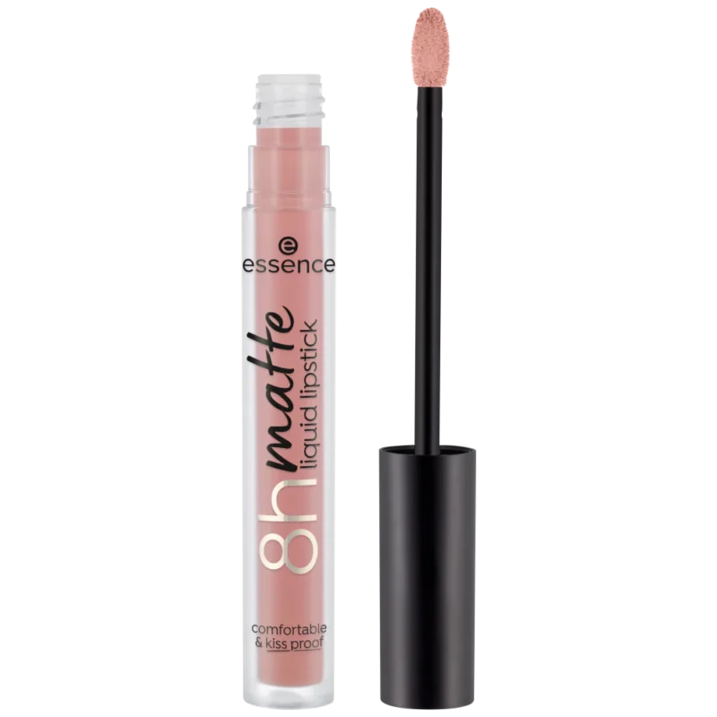 4059729371676_Image_FrontViewFullOpen Essence 8H Matte Liquid Lipstick (03) – Soft Beige - Image 4