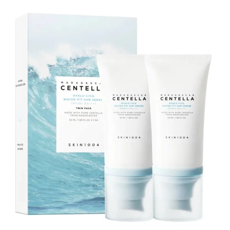 SKIN1004 Madagascar Centella Hyalu-Cica Water-Fit Sun Serum Twin Pack (50mlx2each)