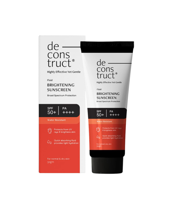 Deconstruct Fluid Brightening Sunscreen with spf 50+- 50g