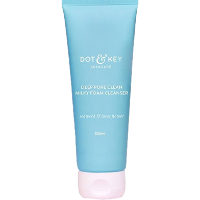 Dot & Key Deep Pore Clean Milky Foam Cleanser - 100ml