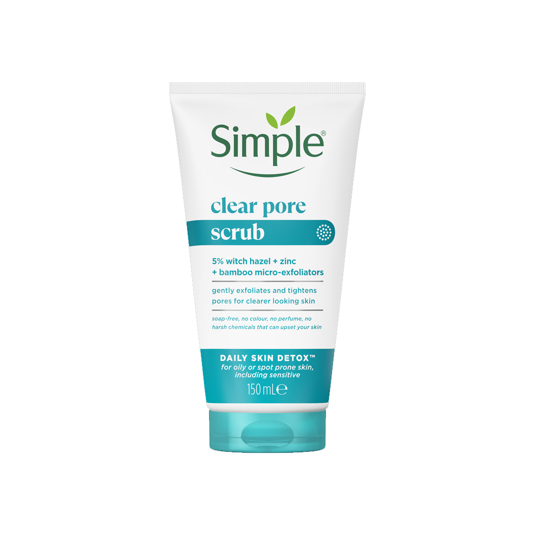 Simple Daily Skin Detox Clear Pore Scrub - 150ml Simple Daily Skin Detox Clear Pore Scrub - 150ml - Image 1