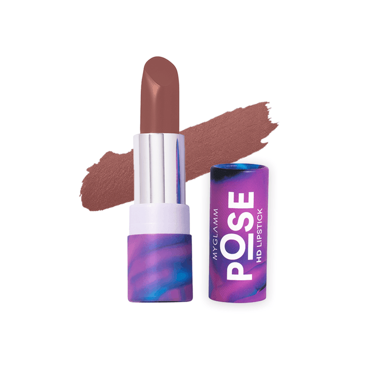 MyGlamm POSE HD Lipstick – Muted Brown