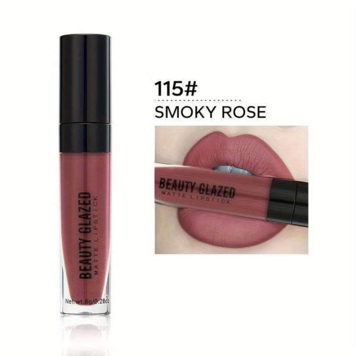 Beauty Glazed Matte Lipstick 8g - Smoky Rose 115