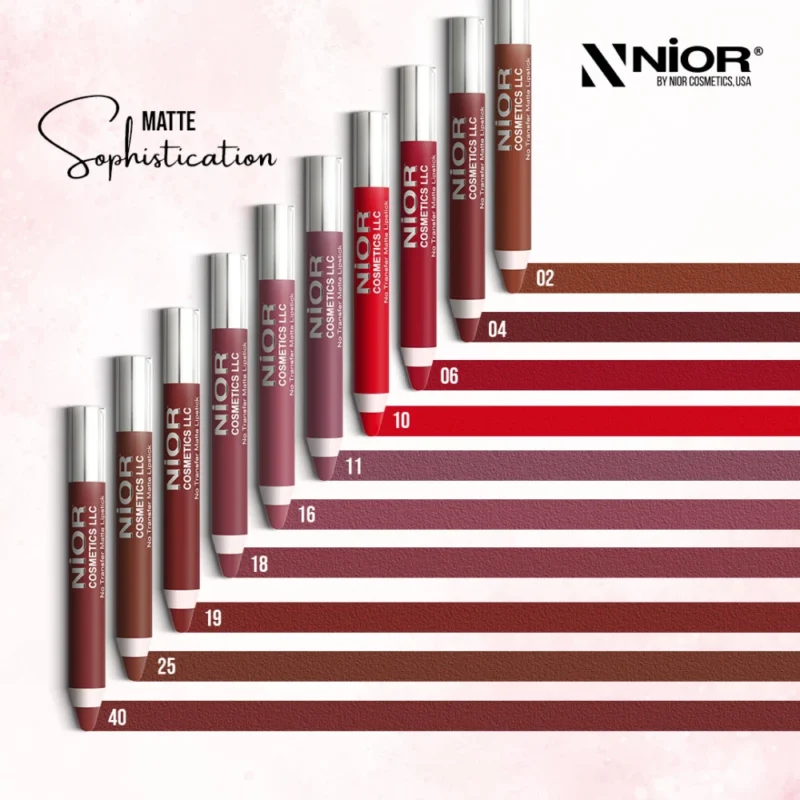 nior-matte-lipstick Nior No Transfer Matte Lipstick N0. 20 - 2.8g - Image 2