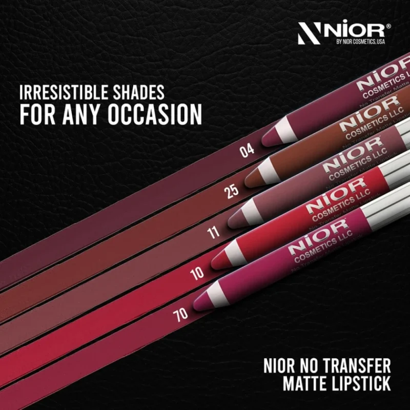 nior-matte-lipstick2 Nior No Transfer Matte Lipstick N0. 20 - 2.8g - Image 3