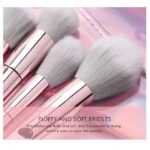 Maange Metal Pink With Pouch Makeup Brush Set 10 Pcs - Image 2