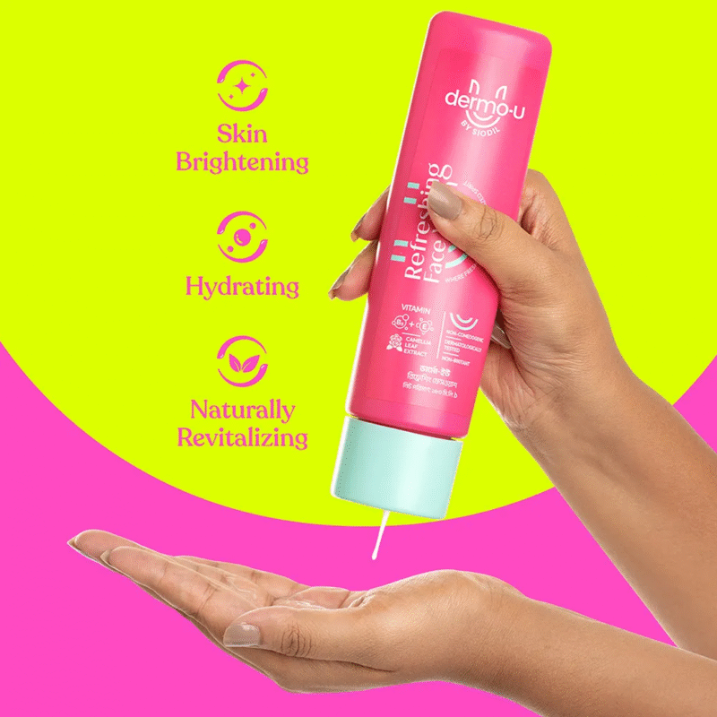Dermo-U Refreshing Face Wash - 180ml - Image 3