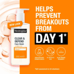 Neutrogena Clear & Defend 2% Salicylic Acid Face Wash for Spot-Prone Skin - 200ml - Image 2