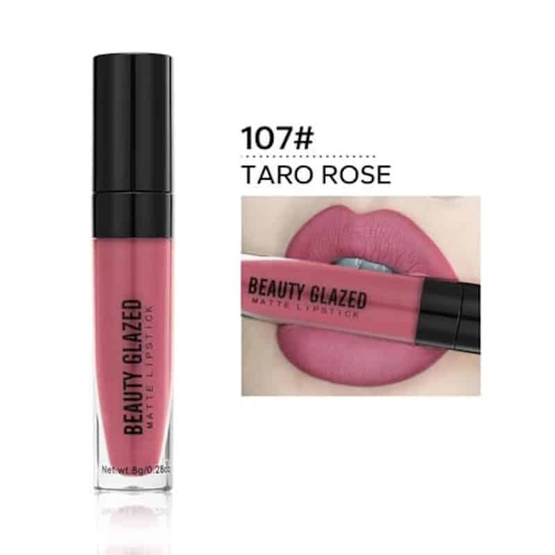 Beauty Glazed Matte Lipstick 8g – Taro Rose 107