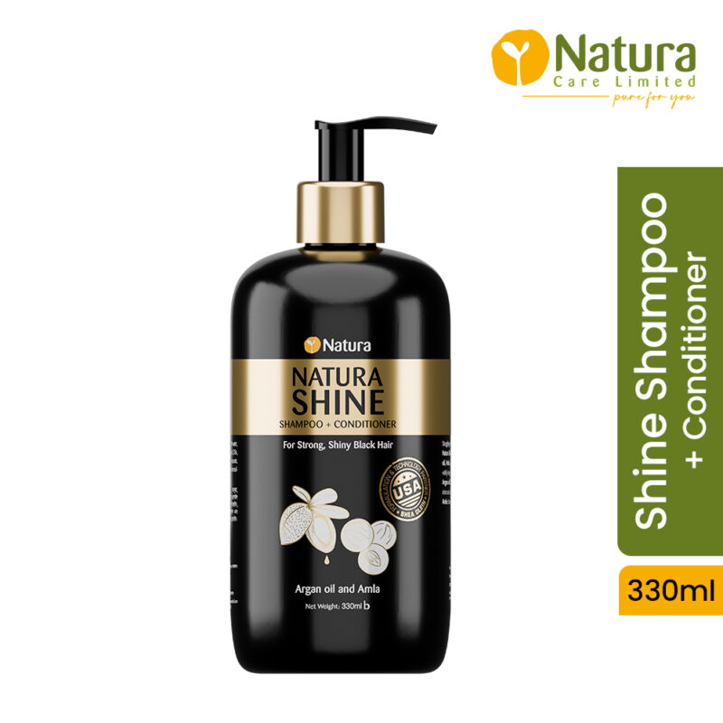 Natura Shine Shampoo + Conditioner 330ml - Image 2