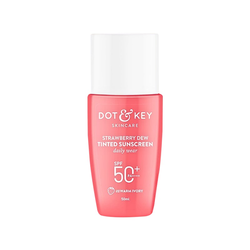 Dot & Key Strawberry Dew Tinted Sunscreen SPF 50+ 50ml – Warm Ivory